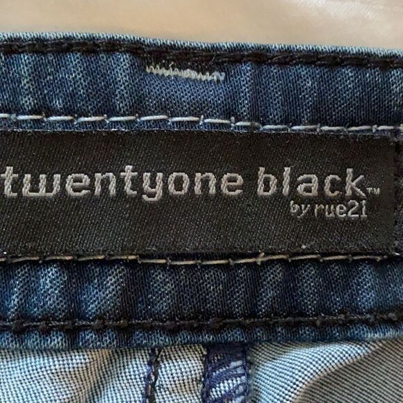Twentyone Black Super Skinny Dark Wash Jeans 7/8 - Picture 11 of 14